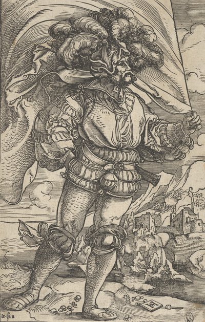 Standart Taşıyıcı, ca. 1515. by Hans Schäufelein the Elder