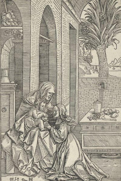 Aziz Anne ile Bakire ve Çocuk, 1510. by Hans Schäufelein the Elder