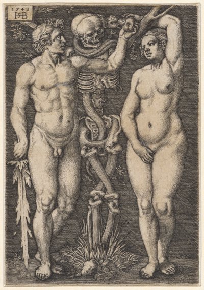 Adem ve Havva, 1543 by Hans Sebald Beham