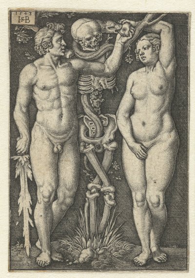 Adem ve Havva ve Ölüm by Hans Sebald Beham