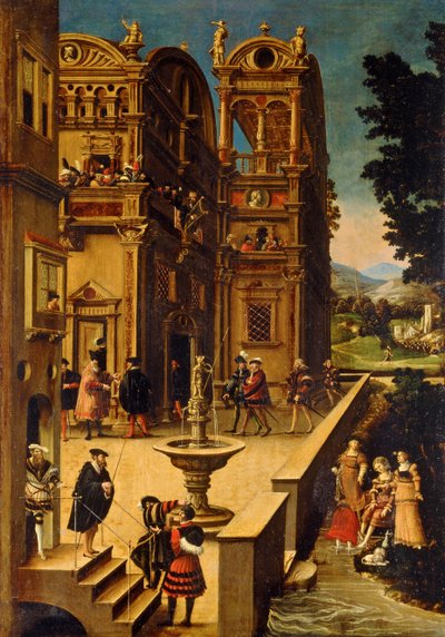 Bathsheba Hamamı'nda, 1537'den Sonra by Hans Sebald Beham