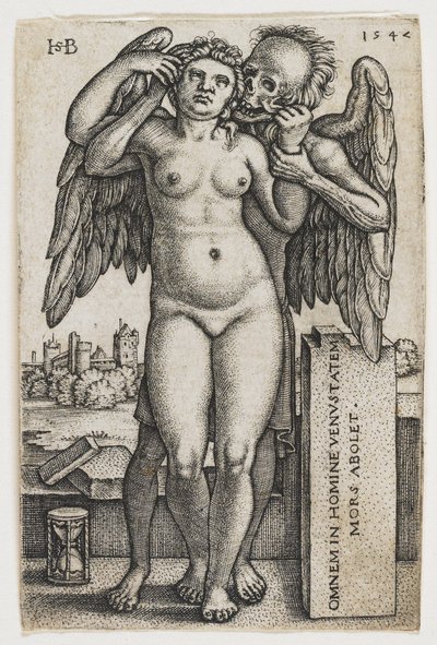 Bir Kadını Yakalayan Ölüm, 1547 by Hans Sebald Beham