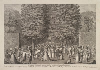Parti yapan çiftçiler (Mayıs ve Haziran) by Hans Sebald Beham
