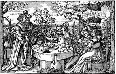 Almanya'da bahçe by Hans Sebald Beham