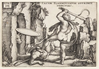 Herkül ve Cacus by Hans Sebald Beham