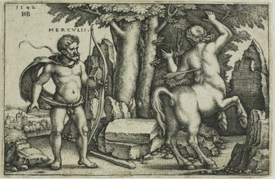 Herkül ve Nessus by Hans Sebald Beham