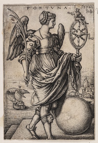 Mutluluk (Fortuna) by Hans Sebald Beham