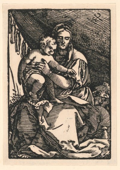 madonna ve çocuk by Hans Sebald Beham