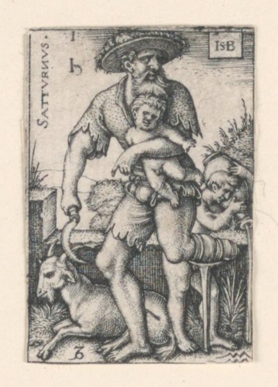 Yedi Gezegenden Satürn by Hans Sebald Beham