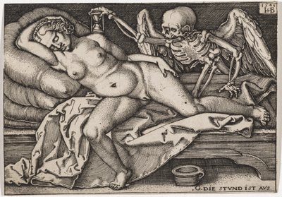 Uyuyan Kız ve Ölüm, 1548 by Hans Sebald Beham