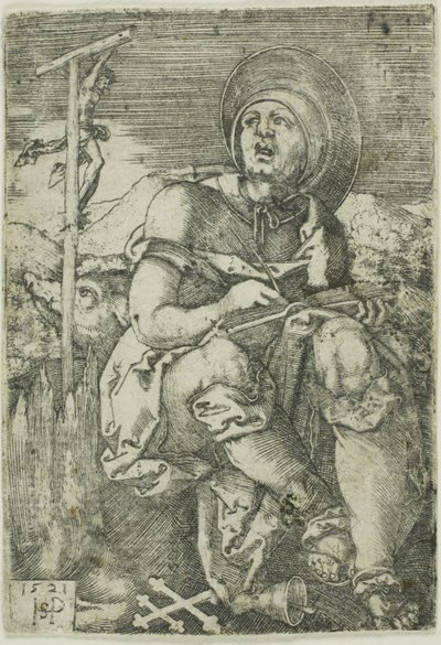 Aziz Anthony Hermit by Hans Sebald Beham