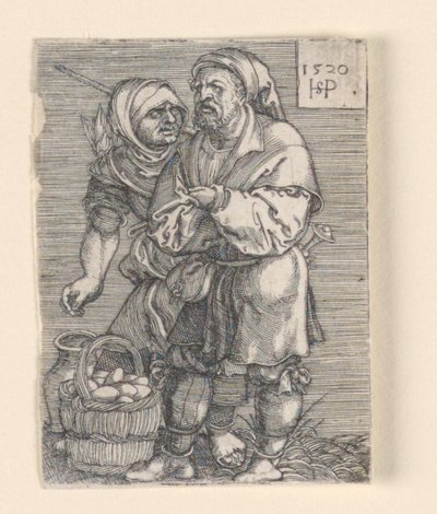 Yumurta Satıcısı by Hans Sebald Beham