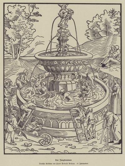 Gençlik Çeşmesi, 16. Yüzyıl by Hans Sebald Beham