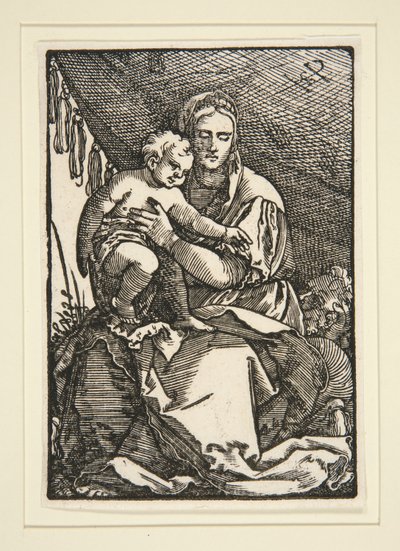 Gölgelik Altında Kutsal Aile by Hans Sebald Beham