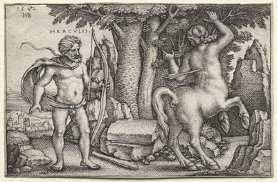 Herkül ve Nessus by Hans Sebald Beham