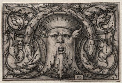 Maske, 1543. by Hans Sebald Beham