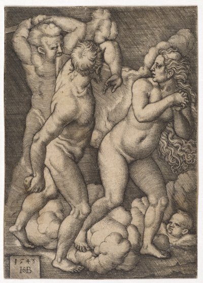 Cennetten kovulma, 1543 by Hans Sebald Beham