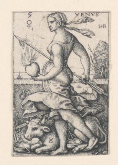 Yedi Gezegenden Venüs by Hans Sebald Beham