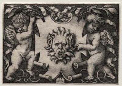 Vignette veya Mascaron, 1544. by Hans Sebald Beham