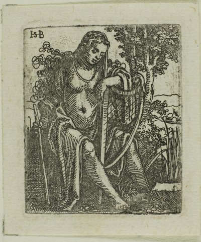 Arplı kadın by Hans Sebald Beham