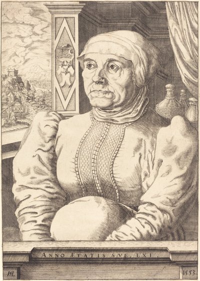 Felicitas von Eckh Freyberg, 1553. by Hans Sebald Lautensack
