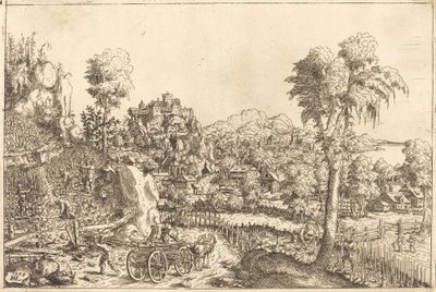 Bir Bağlı Manzara, 1559. by Hans Sebald Lautensack