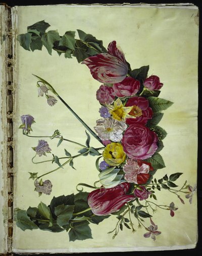 Çiçek çelenk by Hans Simon Holtzbecker