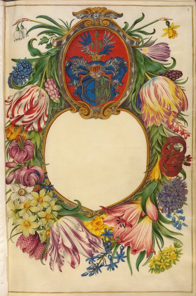 Almanca: Başlık sayfası Moller-Florilegium (1) by Hans Simon Holtzbecker