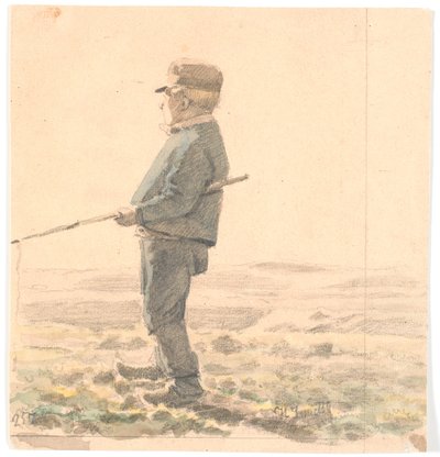 bir geyik çocuk by Hans Smidth