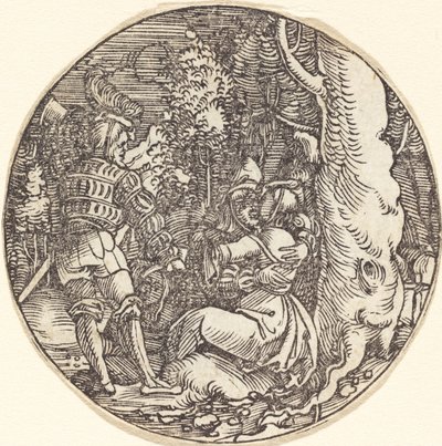 Kucaklama (Bir Ağacın Yanında Bir Çift Aşık) by Hans Springinklee