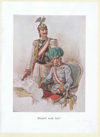 Alman İmparatoru ve Prusya Kralı William II by Hans Stalzer