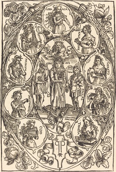 Apollon ve İlham Perileri by Hans Süss von Kulmbach