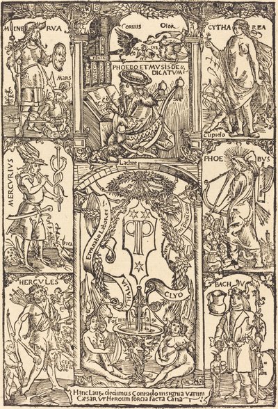 Yunan ve Roma Tanrılarıyla Çevrili Keltler by Hans Süss von Kulmbach