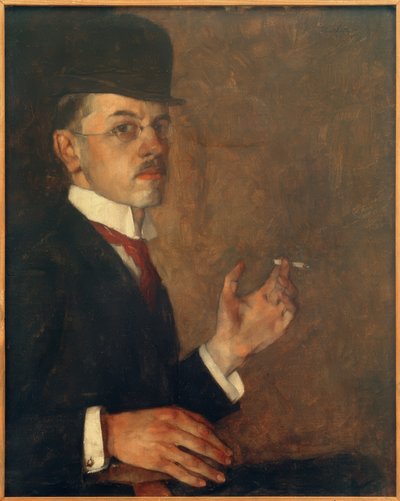 Bir Sigara ile Otoportre by Hans Sutter