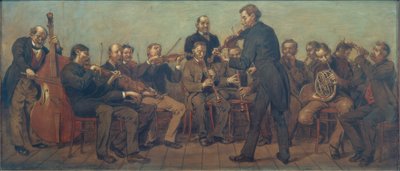kırsal müzik grubu by Hans Thoma