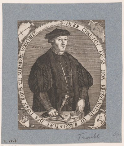 Christoph II Kreß von Kressenstein'ın Portresi by Hans Troschel