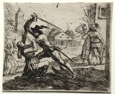 Askeri Konular: Bir Köyde Kadınları Takip Eden İki Asker. by Hans Ulrich Franck