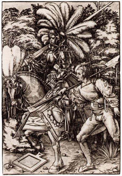 Şövalye ve Halberdier by Hans Wechtlin
