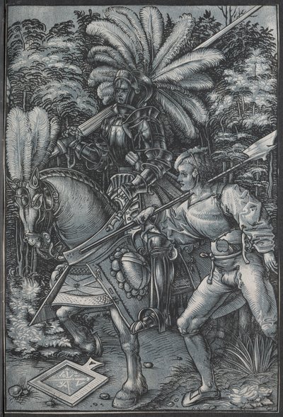 Şövalye ve Lansquenet, c. 1512. by Hans Wechtlin