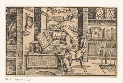 Çiçero, yaptığı çalışmada by Hans Weiditz (II) (attributed to)