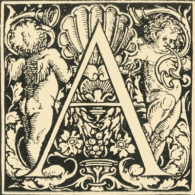 A - Bir Alfabe, Hans Weiditz, c1520-1521, 1908. by Hans Weiditz