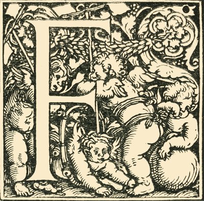 F - Bir Alfabe, Hans Weiditz, c1520-1521, 1908. by Hans Weiditz