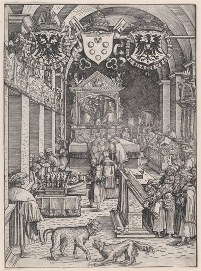 Maximilian I İşitme Kütlesi, yakl. 1515. by Hans Weiditz
