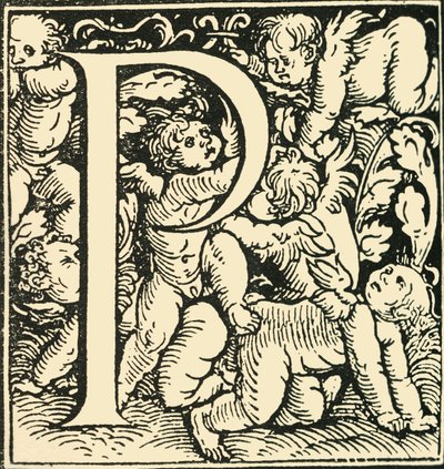 P - Bir Alfabe, Hans Weiditz, c1520-1521, 1908. by Hans Weiditz