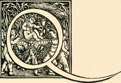 Q - Bir Alfabe, Hans Weiditz, c1520-1521, 1908. by Hans Weiditz