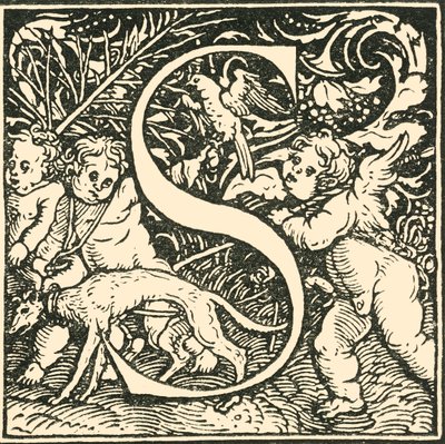 S - Bir Alfabe, Hans Weiditz, c1520-1521, 1908. by Hans Weiditz