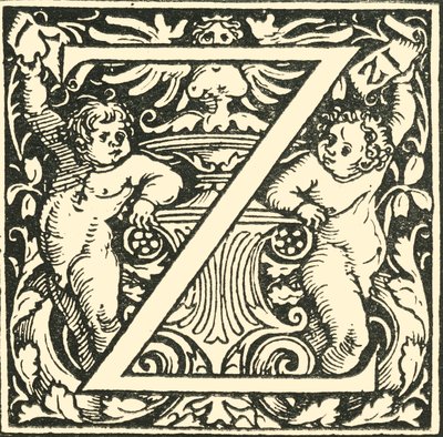Z - Bir Alfabe, Hans Weiditz, c1520-1521, 1908. by Hans Weiditz