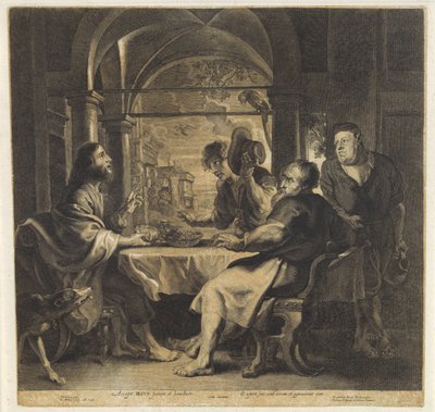 Emmaus'ta yemek by Hans Witdoeck