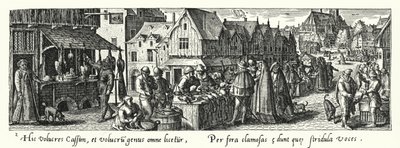 kümes hayvanları pazarı by Hans after Bol