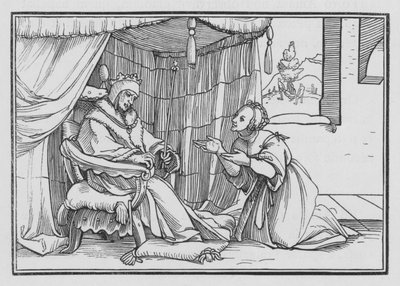 Abishag Cherisheth David, 1 Krallar I, 3 by Hans after Holbein the Younger